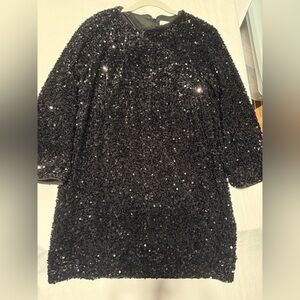 Black Sequin Dress